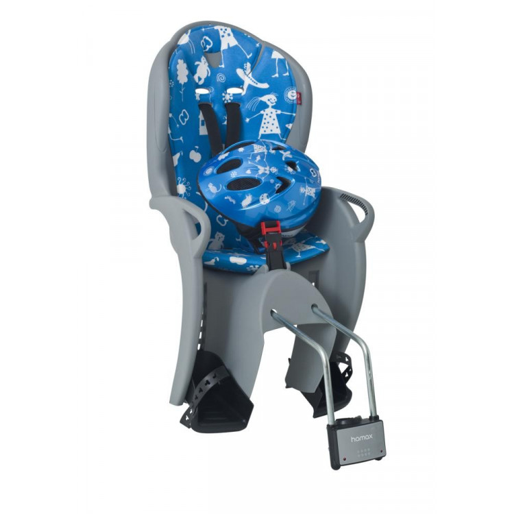Detská sedačka HAMAX KISS sivo-modrá + prilba